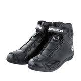 Motorcycle Boots Leather Motocross Boots Men Moto Riding Boots Shoes With PP Shell Protection