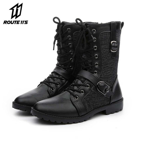 Motorcycle Boots Motorcycle Shoes Motocross Boots Moto Shoes Leather Race Motocross Motorbike Riding Boots Shoes Protective Feet