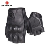 Motorcycle Gloves Leather Moto Gloves Summer Breathable Motocross Racing Glove