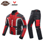 Autumn Winter Cold-proof Motorcycle Jacket & Moto+Protector Motorcycle Pants