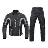 Autumn Winter Cold-proof Motorcycle Jacket & Moto+Protector Motorcycle Pants
