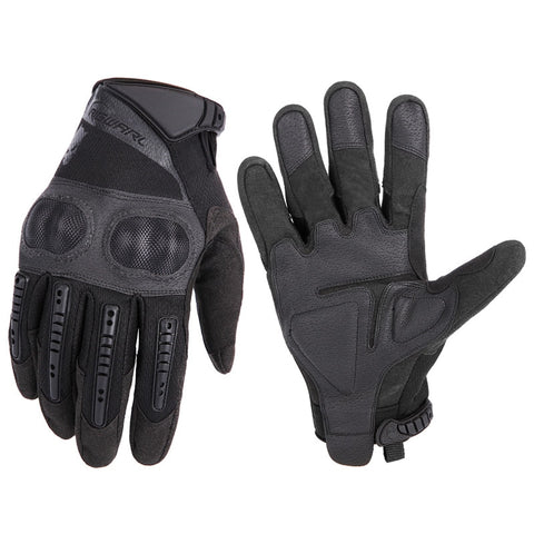 Black Carbon Fiber Motorcycle Gloves Breathable Motocross Dirt Bike MTB Cycling Gloves