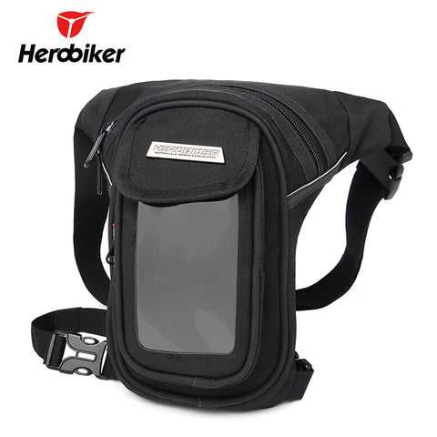 Motorcycle Drop Leg Bag Waterproof Touch Screen Phone Bag
